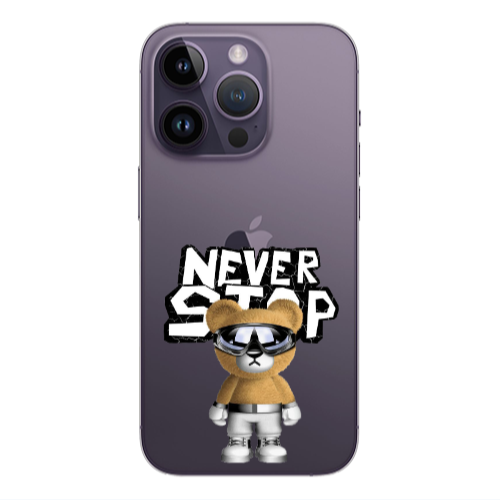 Apple iPhone 14 Pro  Never stop Transparent Silicone TPU Θήκη
