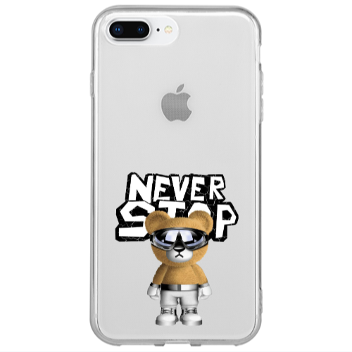 Apple iPhone 7 Plus Never stop Transparent Silicone TPU Θήκη