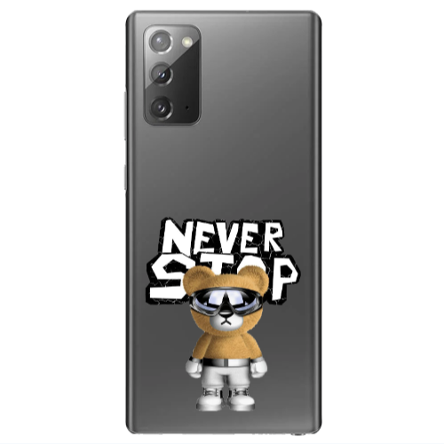 Samsung Note 20 Never stop Transparent Silicone TPU Θήκη