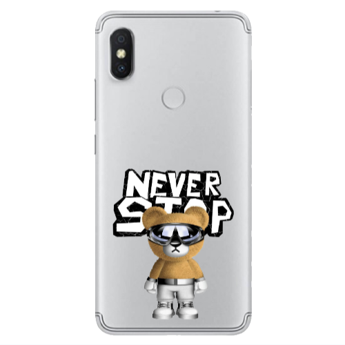 Xiaomi Redmi S2 Never stop Transparent Silicone TPU Θήκη