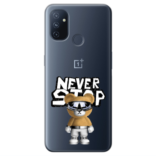 Oneplus Nord 100 Never stop Transparent Silicone TPU Θήκη