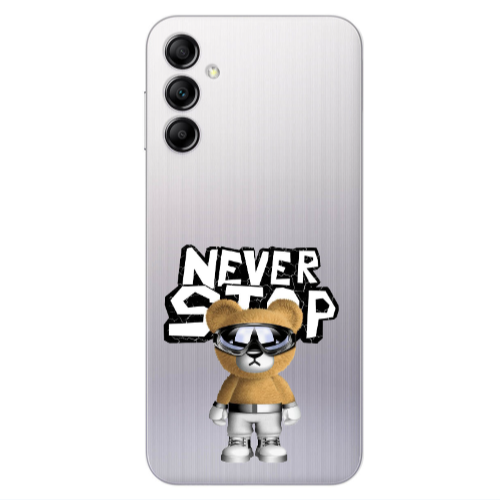 Samsung A14 5G Never stop Transparent Silicone TPU Θήκη