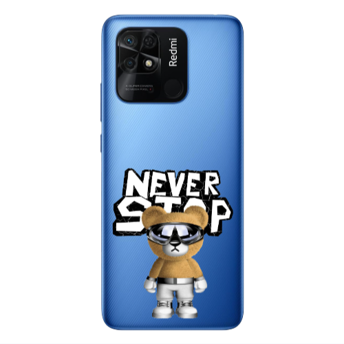Xiaomi Poco C40 Never stop Transparent Silicone TPU Θήκη