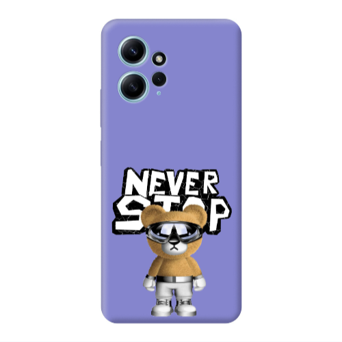 Xiaomi Redmi Note 12 4G Never stop Purple Colored Silicone TPU Θήκη