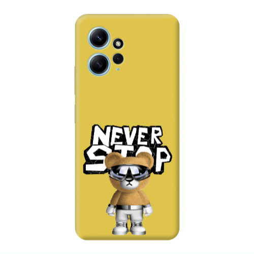 Xiaomi Redmi Note 12 4G Never stop Yellow Colored Silicone TPU Θήκη