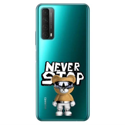 Huawei P Smart 2021 Never stop Transparent Silicone TPU Θήκη