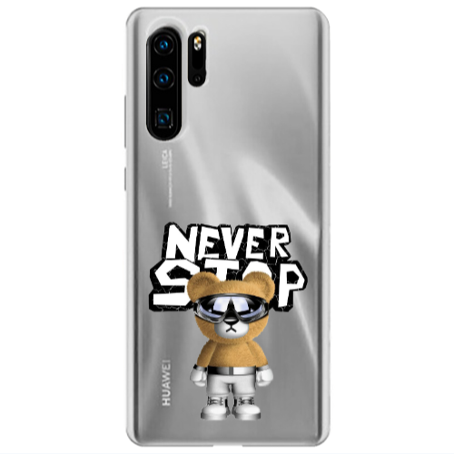 Huawei P30 Pro Never stop Transparent Silicone TPU Θήκη