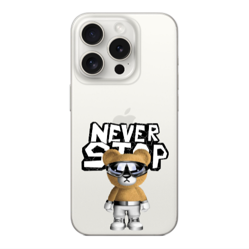 Apple iPhone 15 Pro Never stop Transparent Silicone TPU Θήκη