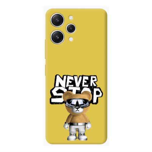 Xiaomi Redmi 12 Never stop Yellow Colored Silicone TPU Θήκη