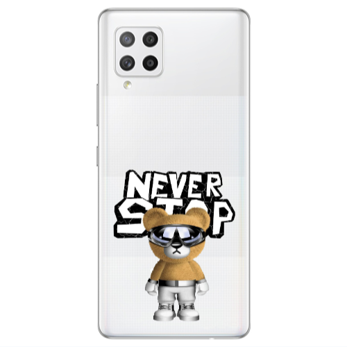 Samsung A42 5G Never stop Transparent Silicone TPU Θήκη