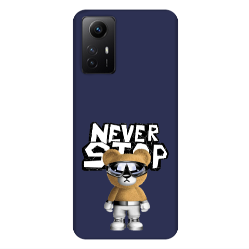 Xiaomi Redmi Note 12s Never stop Dark blue Colored Silicone TPU Θήκη