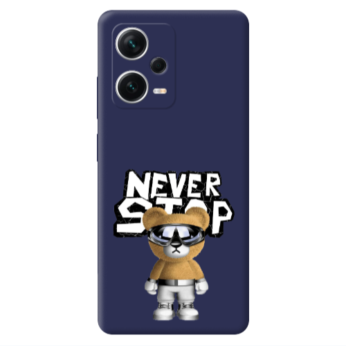 Xiaomi Poco X5 Never stop Dark blue Colored Silicone TPU Θήκη