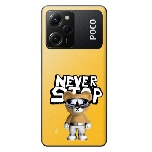 Xiaomi Poco X5 Pro Never stop Transparent Silicone TPU Θήκη