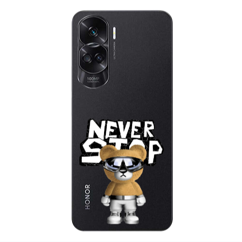 Honor 90 Lite 5G Never stop Transparent Silicone TPU Θήκη