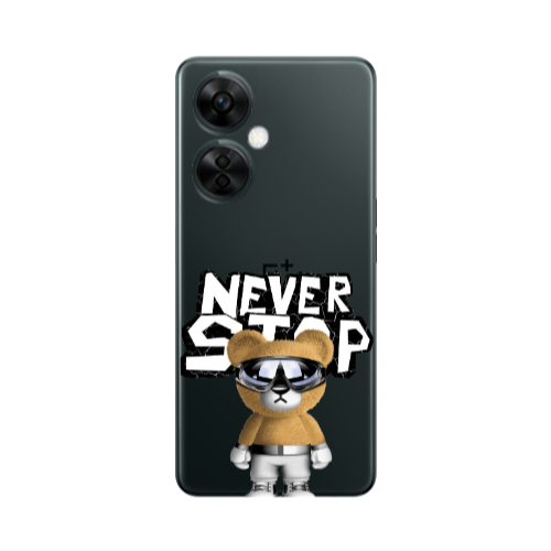 Oneplus Nord CE 3 Lite 5G Never stop Transparent Silicone TPU Θήκη