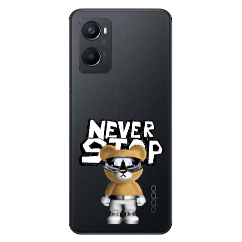 Oppo A 96 Never stop Transparent Silicone TPU Θήκη