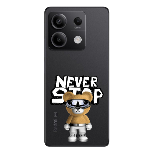 Xiaomi Redmi Note 13 5G Never stop Transparent Silicone TPU Θήκη