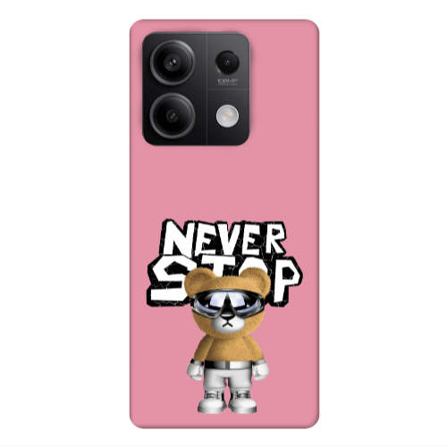 Xiaomi Redmi Note 13 5G Never stop Pink Colored Silicone TPU Θήκη