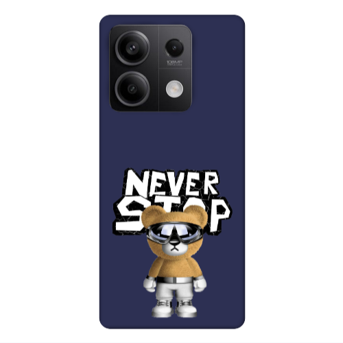 Xiaomi Redmi Note 13 5G Never stop Dark blue Colored Silicone TPU Θήκη