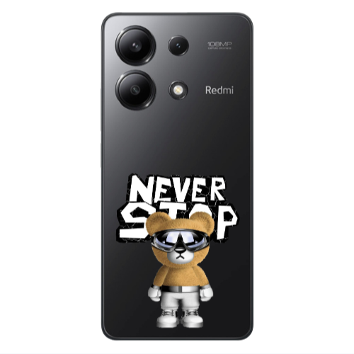 Xiaomi Redmi Note 13 4G Never stop Transparent Silicone TPU Θήκη