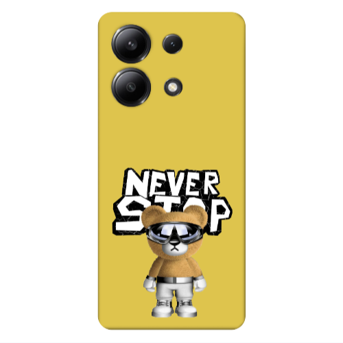 Xiaomi Redmi Note 13 4G Never stop Yellow Colored Silicone TPU Θήκη