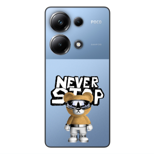 Xiaomi Poco M6 Pro 4G Never stop Transparent Silicone TPU Θήκη