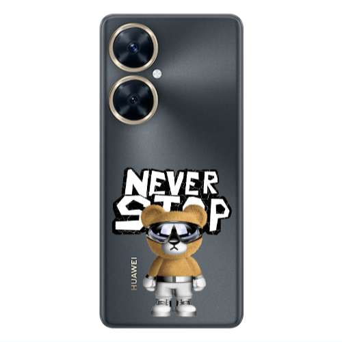 Huawei Nova 11i Never stop Transparent Silicone TPU Θήκη