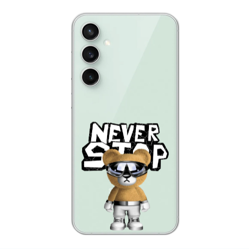 Samsung S24 Plus Never stop Transparent Silicone TPU Θήκη