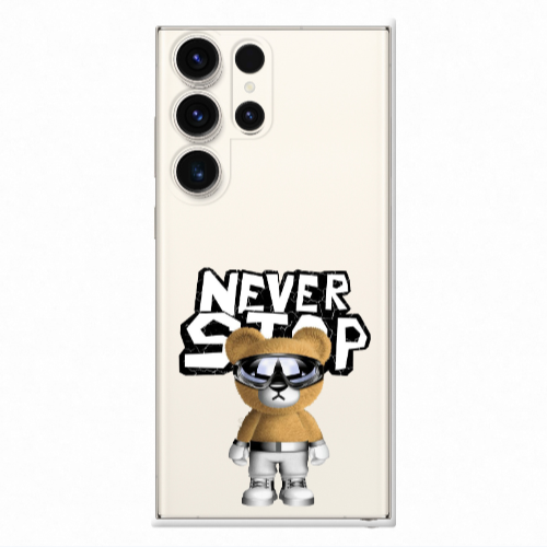 Samsung S24 Ultra Never stop Transparent Silicone TPU Θήκη