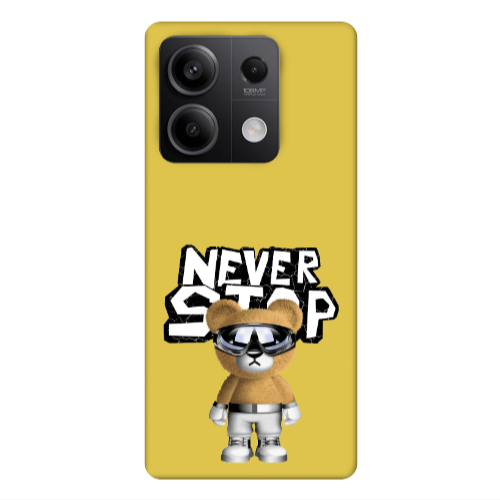 Xiaomi Redmi Note 13Pro 5G Never stop Yellow Colored Silicone TPU Θήκη