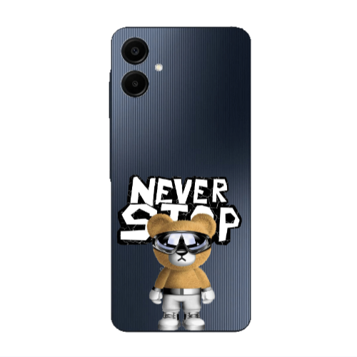 Samsung A06 Never stop Transparent Silicone TPU Θήκη