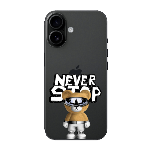 Apple Iphone 16 Never stop Transparent Silicone TPU Θήκη