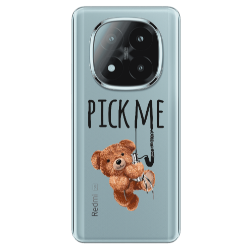 Xiaomi Redmi Note 14 Pro + 5g Pick me Transparent Silicone TPU Θήκη