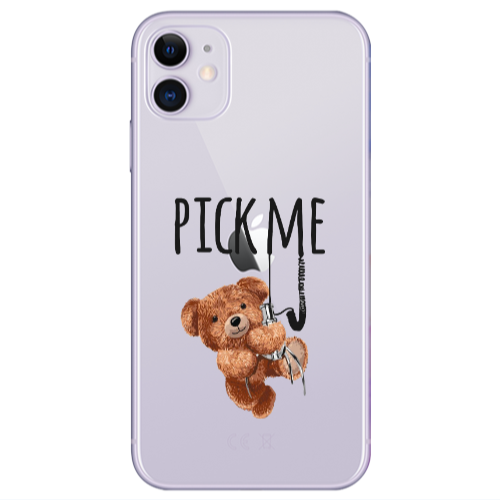 Apple iPhone 11  Pick me Transparent Silicone TPU Θήκη