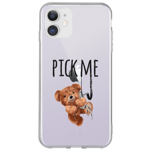 Apple iPhone 12 Pick me Transparent Silicone TPU Θήκη