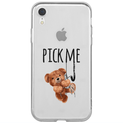 Apple iPhone Xr Pick me Transparent Silicone TPU Θήκη