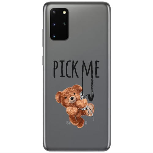 Samsung S20 Plus Pick me Transparent Silicone TPU Θήκη