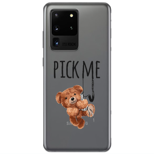 Samsung S20 Ultra Pick me Transparent Silicone TPU Θήκη