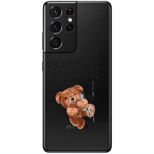 Samsung S21 Ultra Pick me Transparent Silicone TPU Θήκη
