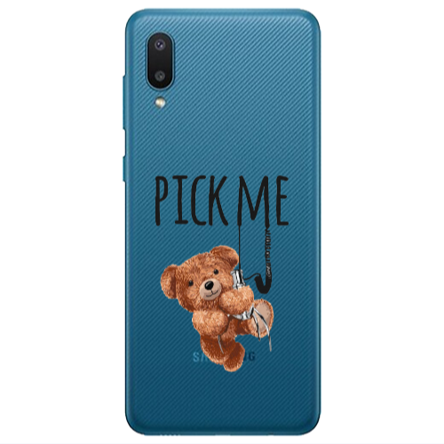 Samsung A02 Pick me Transparent Silicone TPU Θήκη