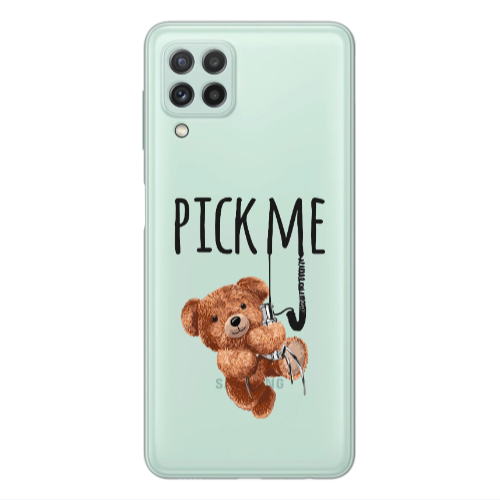 Samsung A22 4G Pick me Transparent Silicone TPU Θήκη