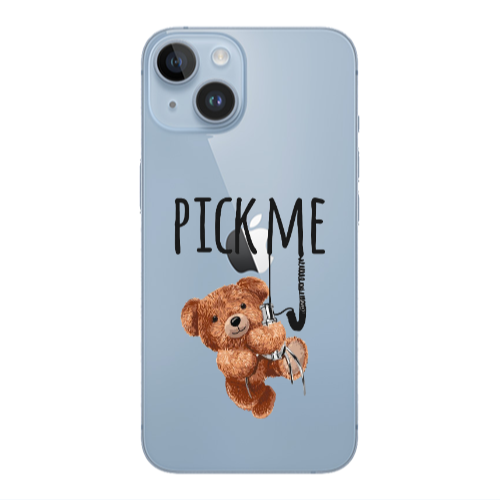 Apple iPhone 14 Plus Pick me Transparent Silicone TPU Θήκη
