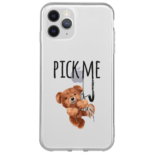 Apple iPhone 13 Pro Pick me Transparent Silicone TPU Θήκη