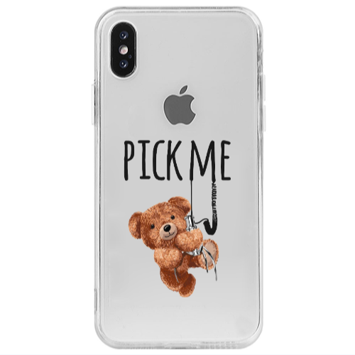 Apple iPhone Xs Max Pick me Transparent Silicone TPU Θήκη