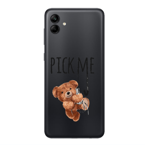 Samsung A04 Pick me Transparent Silicone TPU Θήκη