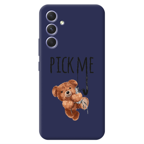 Samsung A54 Pick me Dark blue Colored Silicone TPU Θήκη