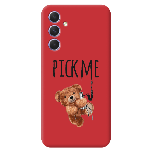 Samsung A54 Pick me Red Colored Silicone TPU Θήκη