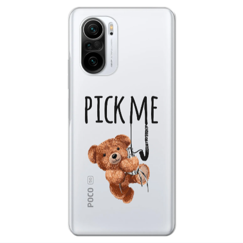 Xiaomi Poco F3 Pick me Transparent Silicone TPU Θήκη