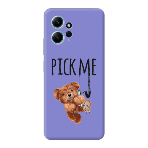 Xiaomi Redmi Note 12 4G Pick me Purple Colored Silicone TPU Θήκη