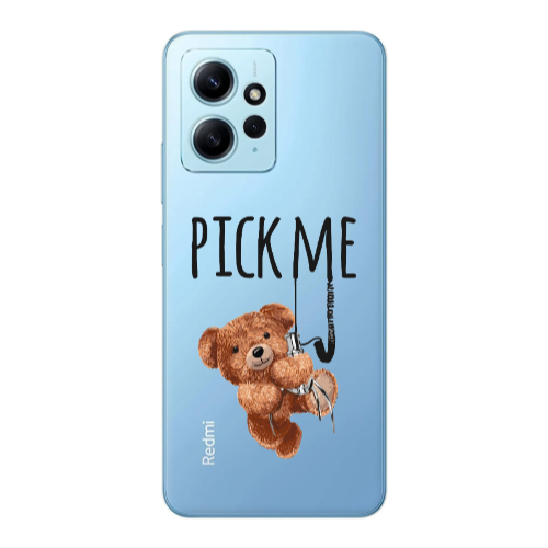 Xiaomi Redmi Note 12 4G Pick me Transparent Silicone TPU Θήκη